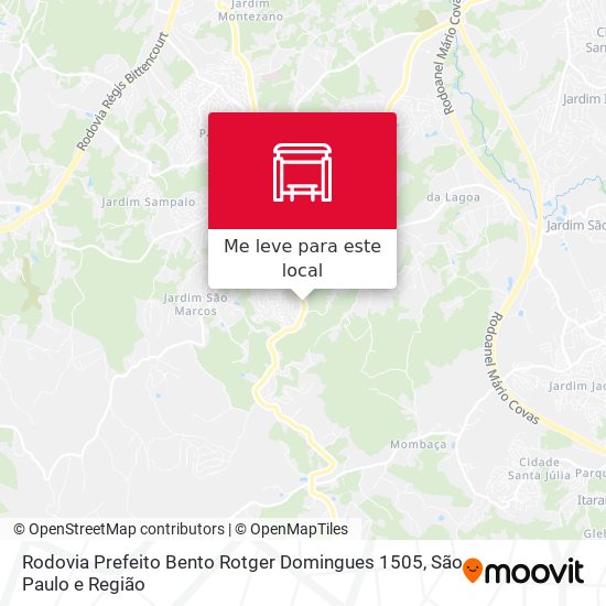 Rodovia Prefeito Bento Rotger Domingues 1505 mapa