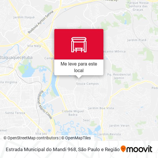 Estrada Municipal do Mandi 968 mapa