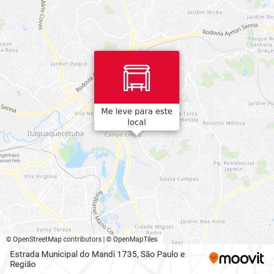 Estrada Municipal do Mandi 1735 mapa