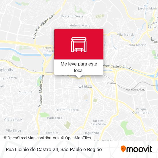 Rua Licínio de Castro 24 mapa