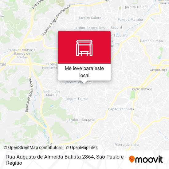 Rua Augusto de Almeida Batista 2864 mapa