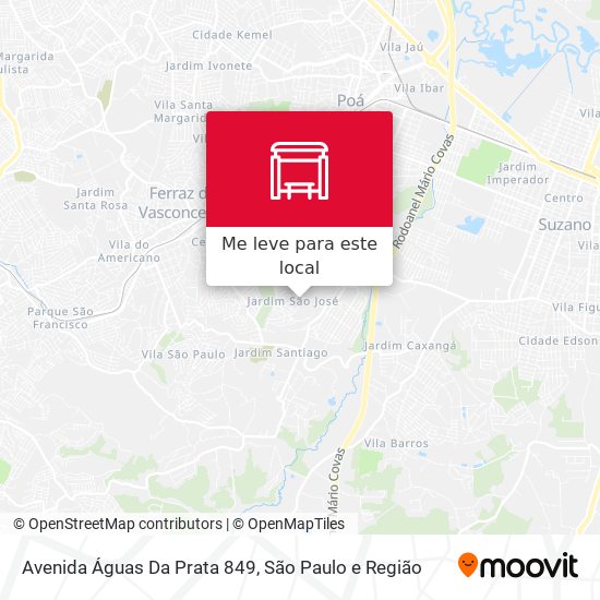 Avenida Águas Da Prata 849 mapa