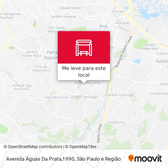 Avenida Águas Da Prata,1990 mapa