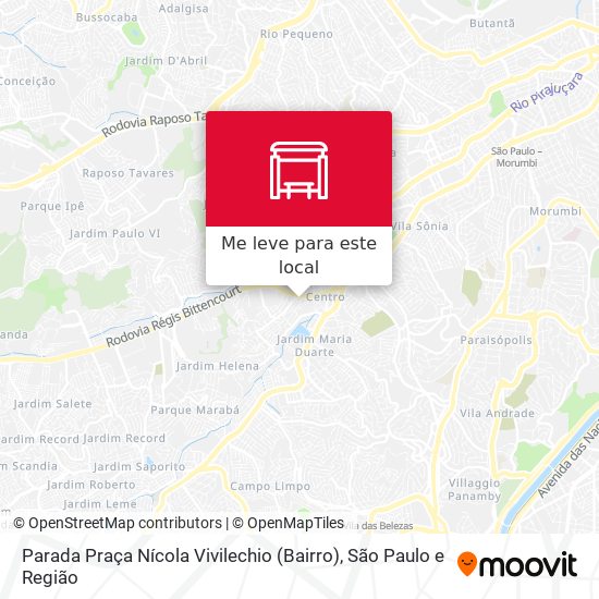 Parada Praça Nícola Vivilechio (Bairro) mapa