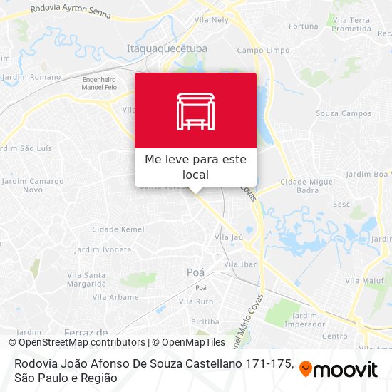 Rodovia João Afonso De Souza Castellano 171-175 mapa