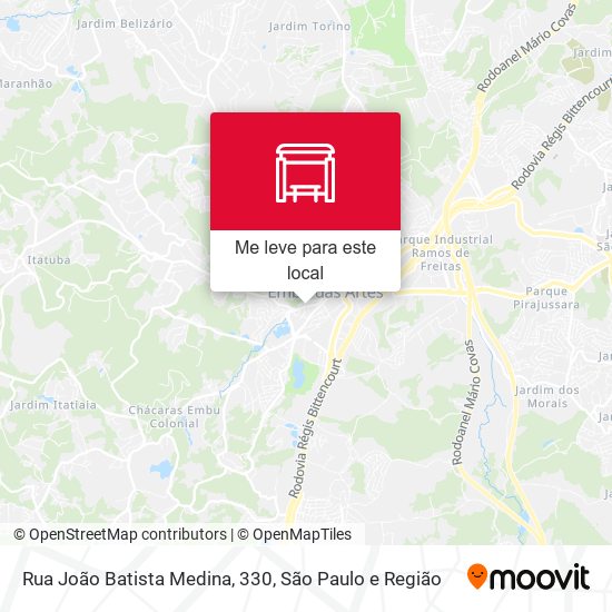 Rua João Batista Medina, 330 mapa