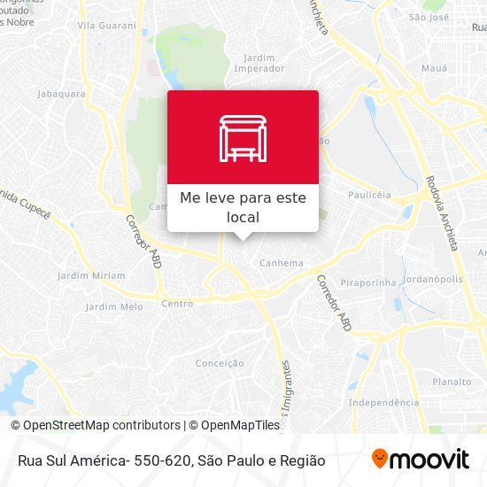Rua Sul América- 550-620 mapa