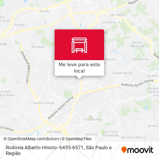 Rodovia Alberto Hinoto- 6455-6571 mapa