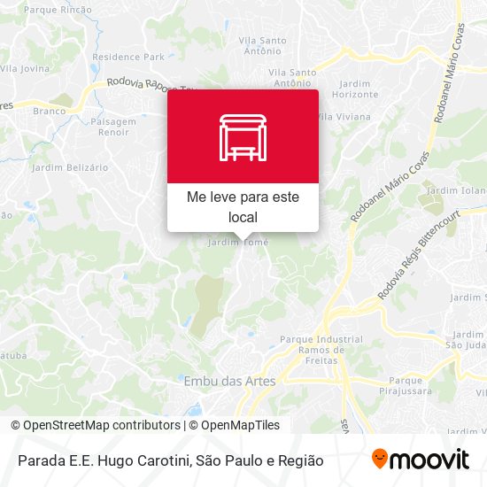 Parada E.E. Hugo Carotini mapa