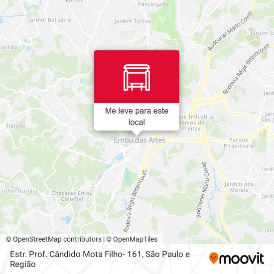 Estr. Prof. Cândido Mota Filho- 161 mapa