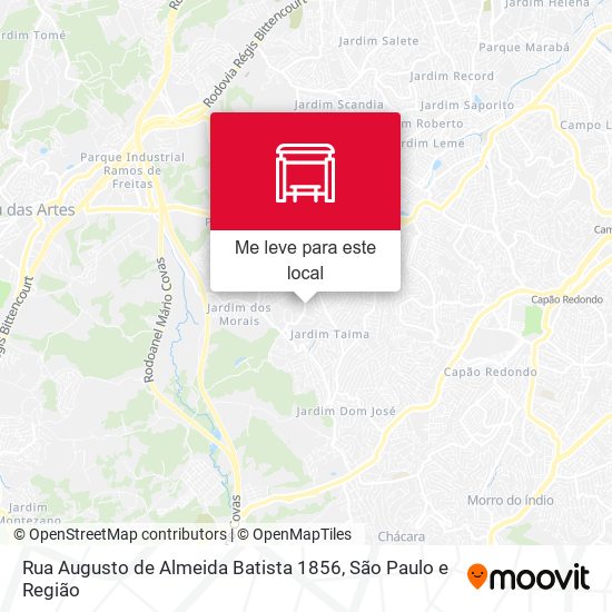 Rua Augusto de Almeida Batista 1856 mapa