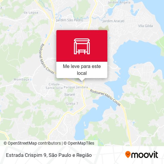 Estrada Crispim 9 mapa