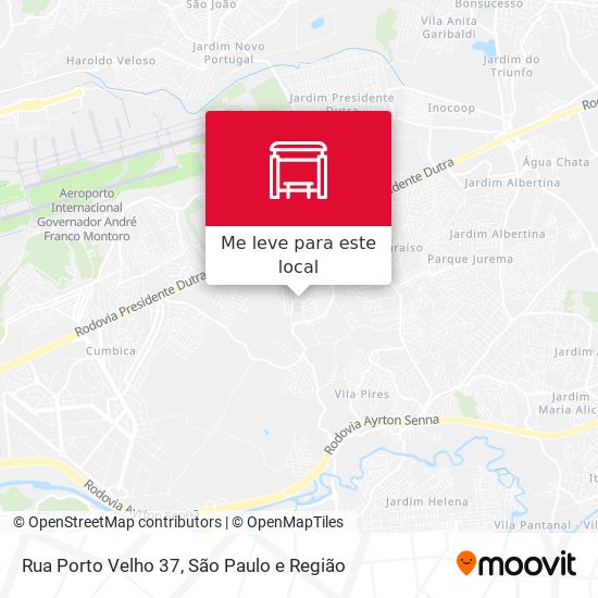 Rua Porto Velho 37 mapa