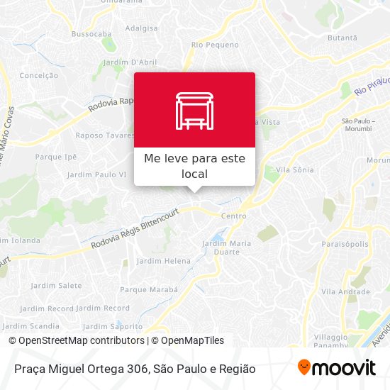 Praça Miguel Ortega 306 mapa