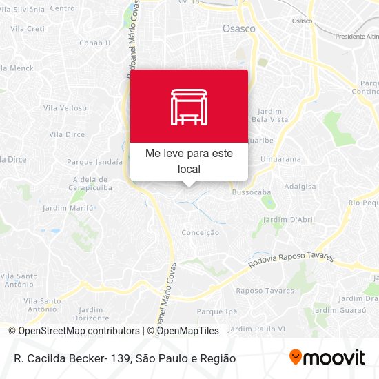 R. Cacilda Becker- 139 mapa