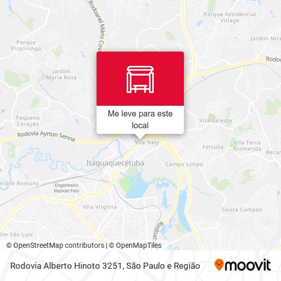 Rodovia Alberto Hinoto 3251 mapa