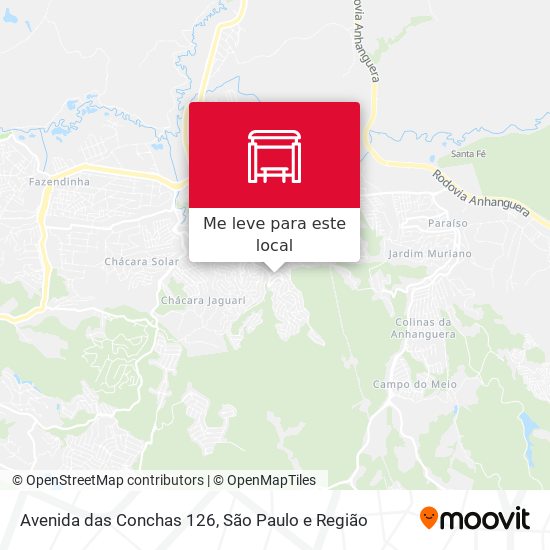 Avenida das Conchas 126 mapa