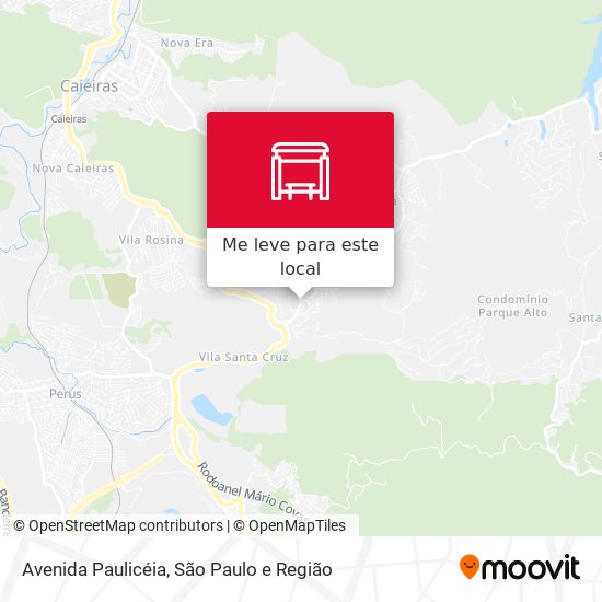 Avenida Paulicéia mapa