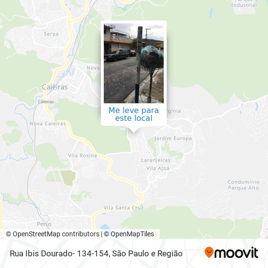 Rua Ibis Dourado- 134-154 mapa
