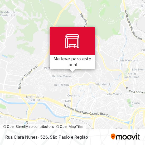 Rua Clara Nunes- 526 mapa