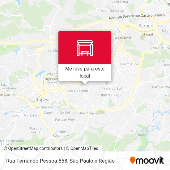 Rua Fernando Pessoa 558 mapa