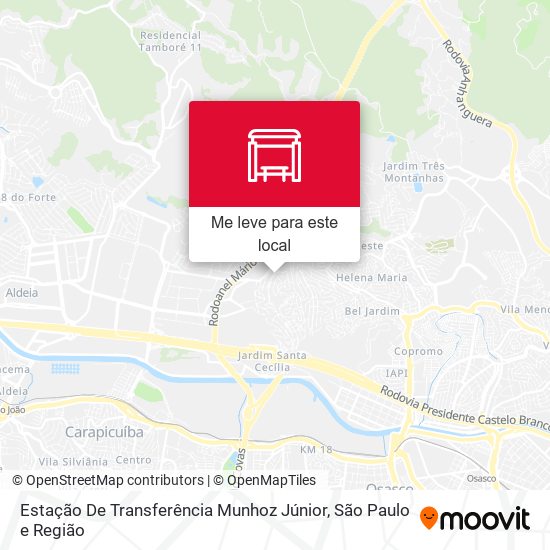 Estação De Transferência Munhoz Júnior mapa