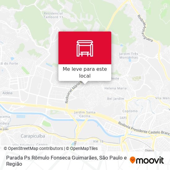 Parada Ps Rômulo Fonseca Guimarães mapa