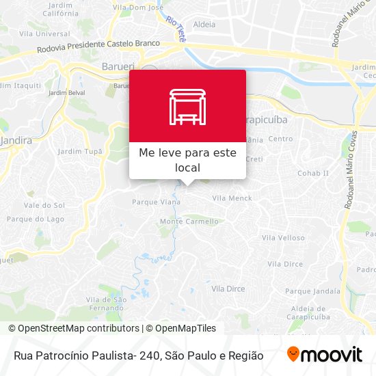 Rua Patrocínio Paulista- 240 mapa