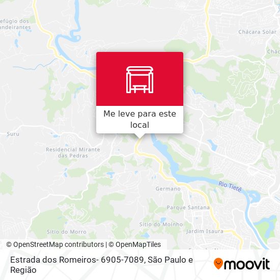 Estrada dos Romeiros- 6905-7089 mapa