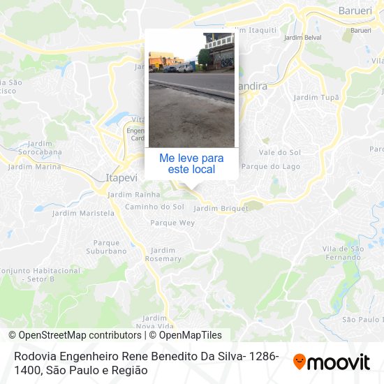 Rodovia Engenheiro Rene Benedito Da Silva- 1286-1400 mapa
