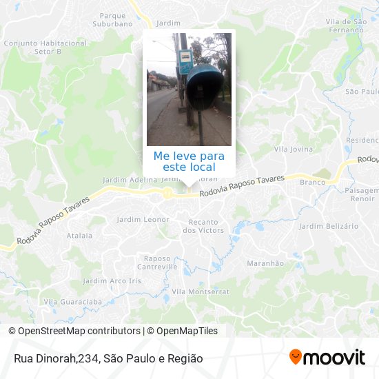 Rua Dinorah,234 mapa