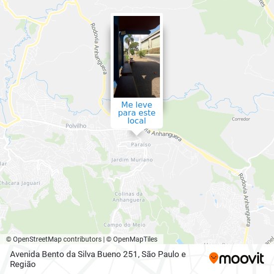 Avenida Bento da Silva Bueno 251 mapa