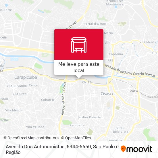 Avenida Dos Autonomistas, 6344-6650 mapa