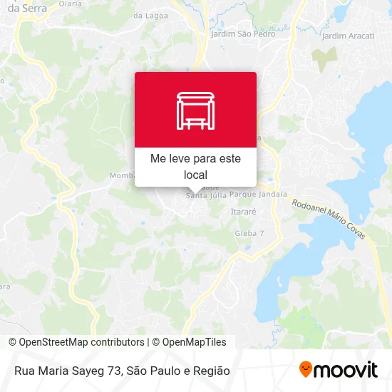 Rua Maria Sayeg 73 mapa