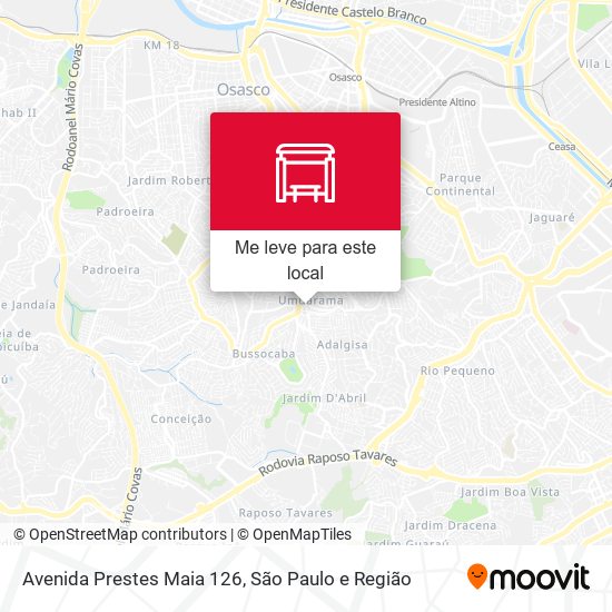 Avenida Prestes Maia 126 mapa