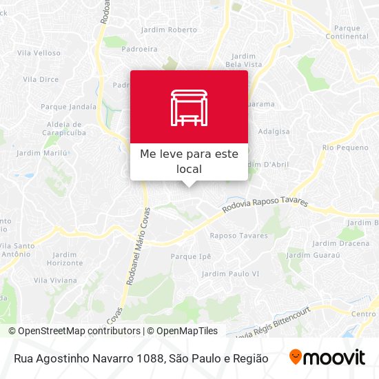 Rua Agostinho Navarro 1088 mapa