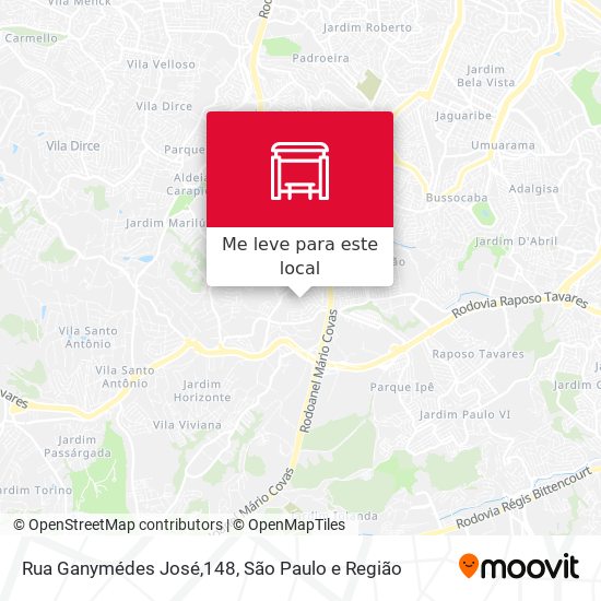 Rua Ganymédes José,148 mapa