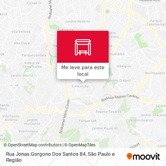 Rua Jonas Gorgono Dos Santos 84 mapa