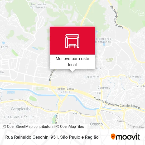 Rua Reinaldo Ceschini 951 mapa