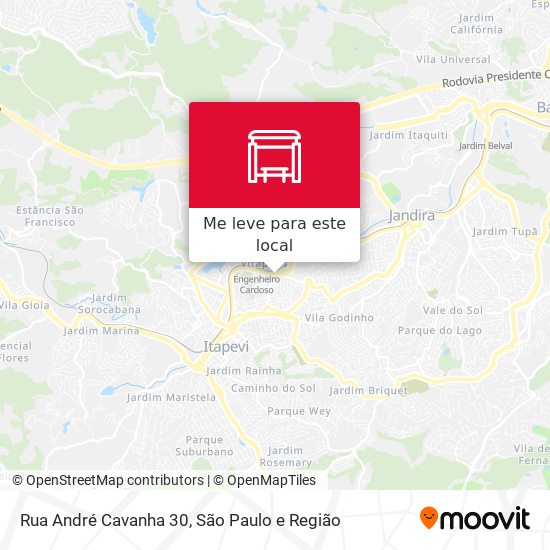 Rua André Cavanha 30 mapa