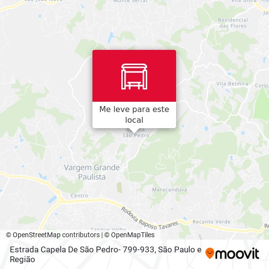 Estrada Capela De São Pedro- 799-933 mapa