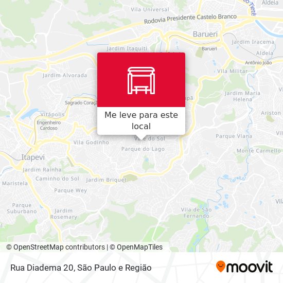 Rua Diadema 20 mapa