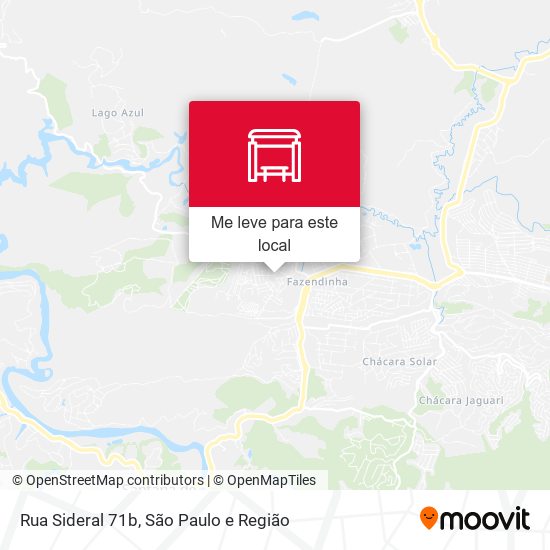 Rua Sideral 71b mapa