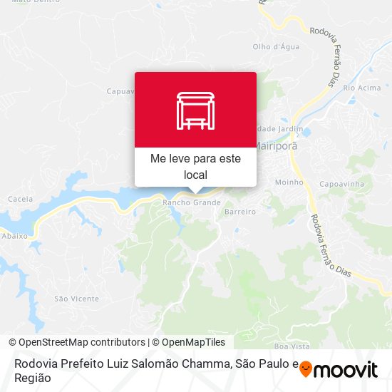 Rodovia Prefeito Luiz Salomão Chamma mapa