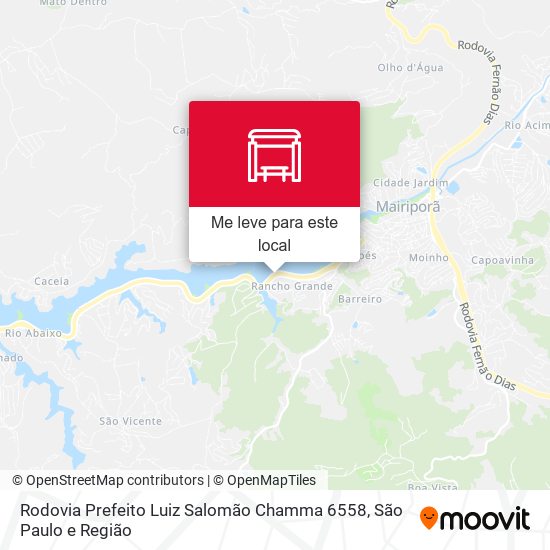 Rodovia Prefeito Luiz Salomão Chamma 6558 mapa