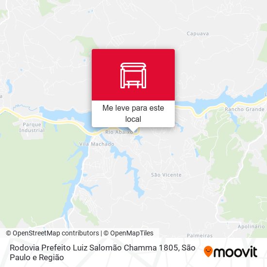 Rodovia Prefeito Luiz Salomão Chamma 1805 mapa