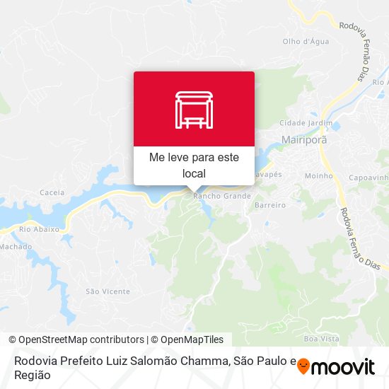 Rodovia Prefeito Luiz Salomão Chamma mapa