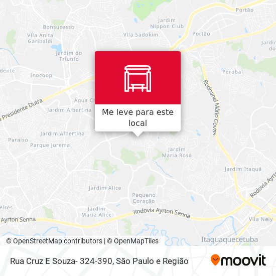 Rua Cruz E Souza- 324-390 mapa