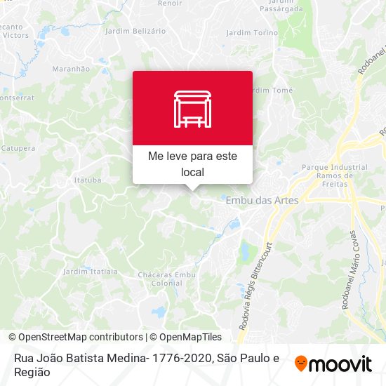 Rua João Batista Medina- 1776-2020 mapa