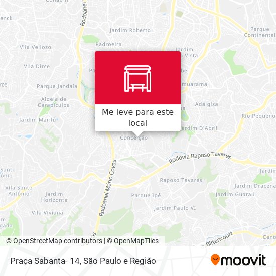 Praça Sabanta- 14 mapa